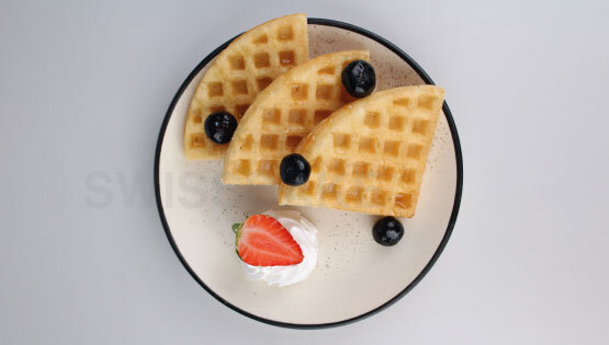 Gluten-Free Waffle with Cream topping